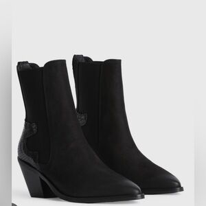 Allsaints Women's Black Sara Boots, Size EU 39/ US 8.5